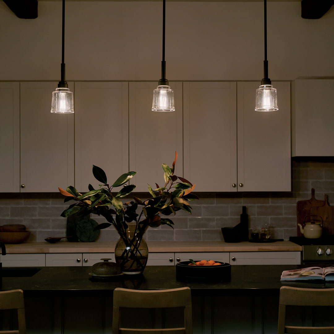 Kichler Canada - 52399BK - One Light Mini Pendant - Aivian - Black