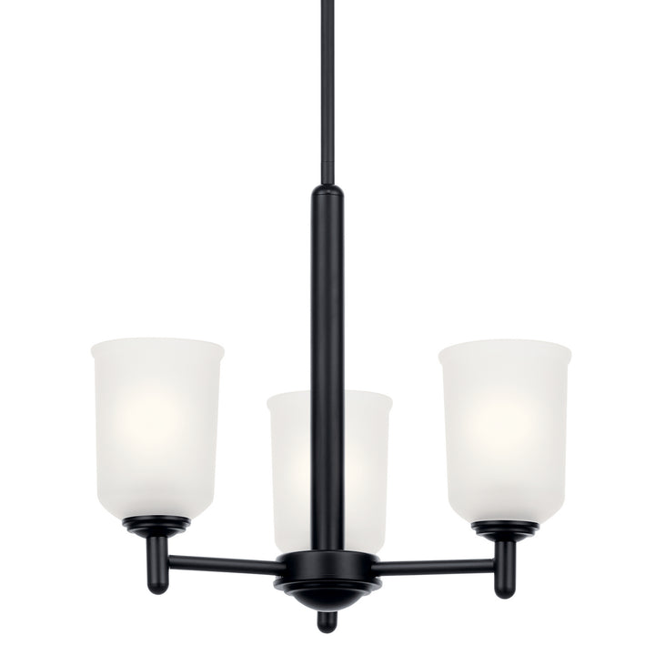 Kichler Canada - 43670BK - Three Light Mini Chandelier - Shailene - Black