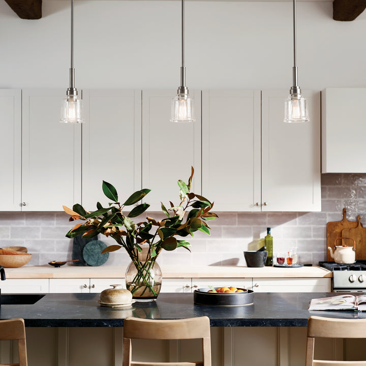 Kichler Canada - 52399NI - One Light Mini Pendant - Aivian - Nickel Textured