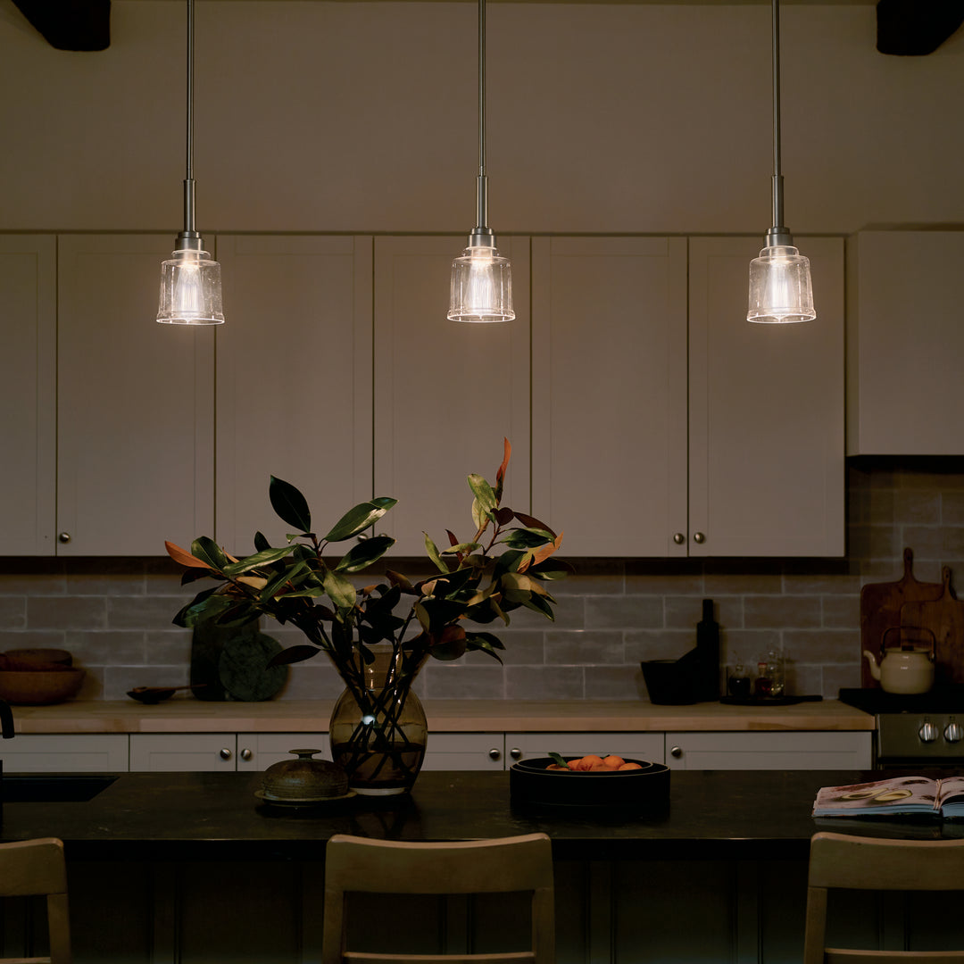 Kichler Canada - 52399NI - One Light Mini Pendant - Aivian - Nickel Textured