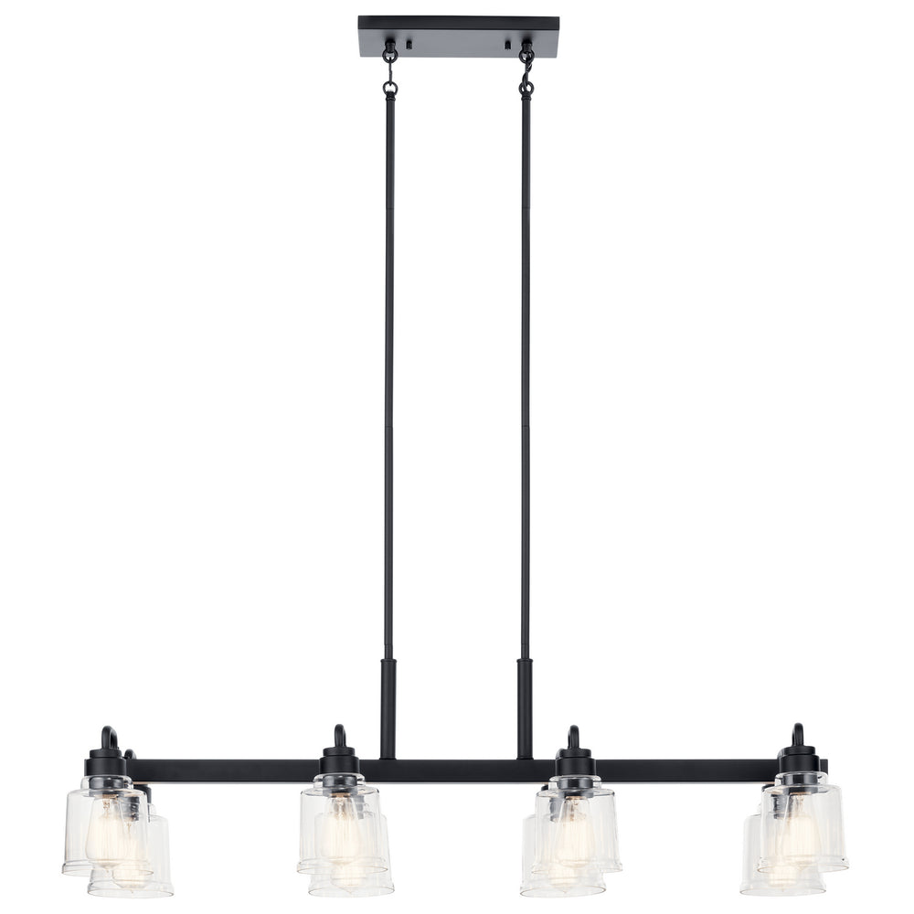 Kichler Canada - 52400BK - Eight Light Linear Chandelier - Aivian - Black
