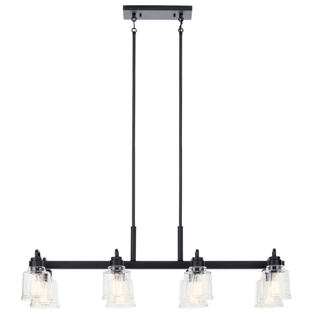 Kichler Canada - 52400BK - Eight Light Linear Chandelier - Aivian - Black