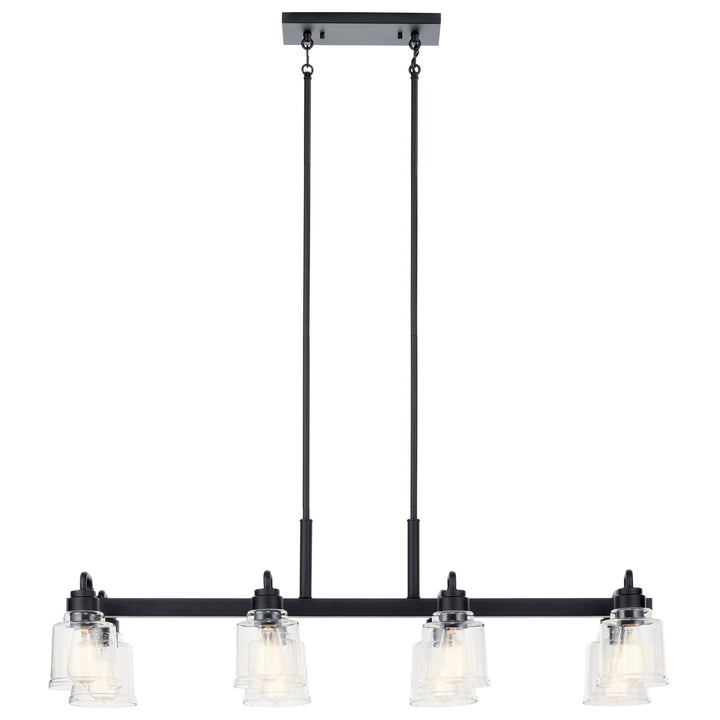 Kichler Canada - 52400BK - Eight Light Linear Chandelier - Aivian - Black