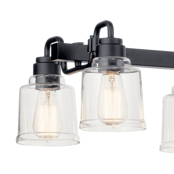 Kichler Canada - 52400BK - Eight Light Linear Chandelier - Aivian - Black