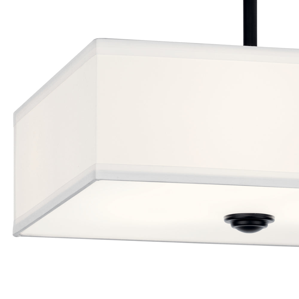 Kichler Canada - 43691BK - Three Light Semi Flush Mount - Shailene - Black