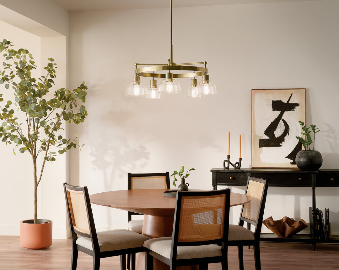 Kichler Canada - 52403BNB - Five Light Chandelier - Eastmont - Brushed Brass