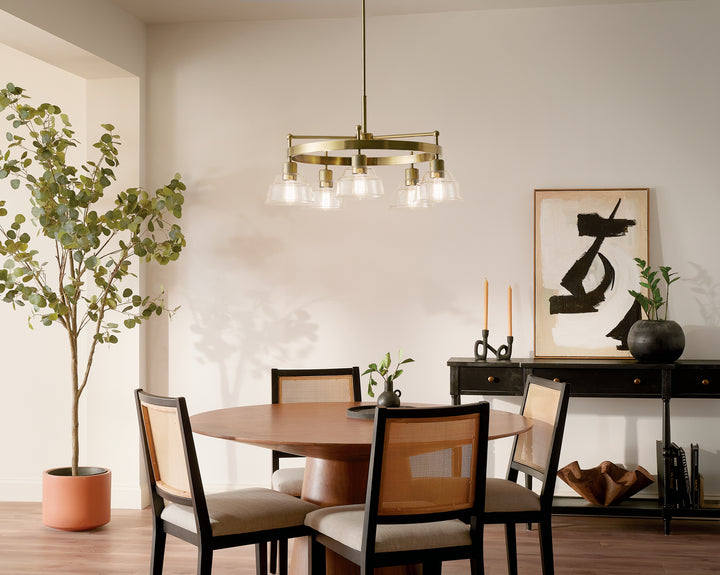 Kichler Canada - 52403BNB - Five Light Chandelier - Eastmont - Brushed Brass