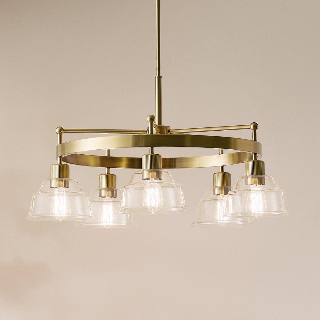 Kichler Canada - 52403BNB - Five Light Chandelier - Eastmont - Brushed Brass