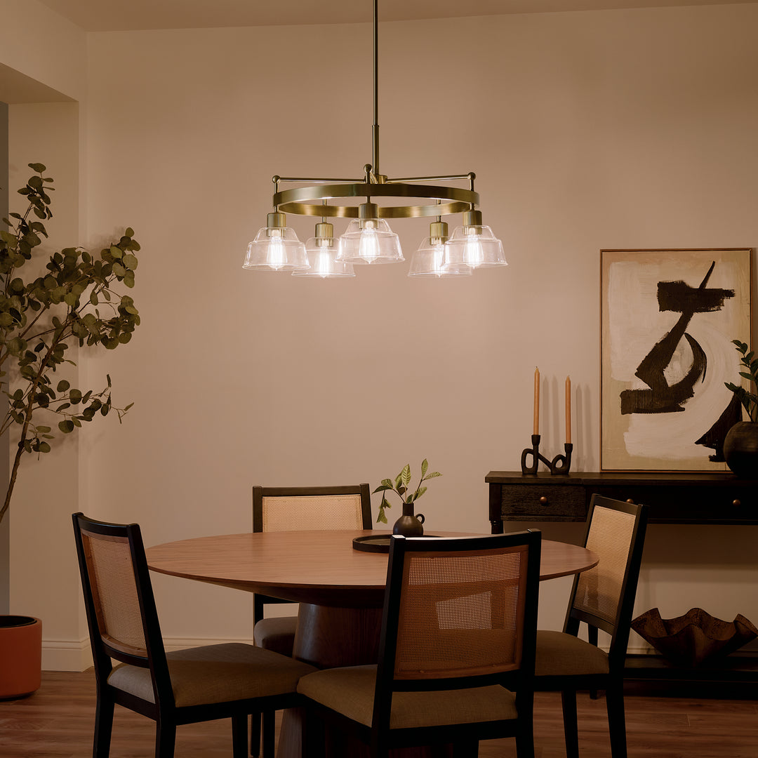 Kichler Canada - 52403BNB - Five Light Chandelier - Eastmont - Brushed Brass