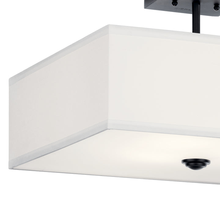 Kichler Canada - 43693BK - Three Light Semi Flush Mount - Shailene - Black