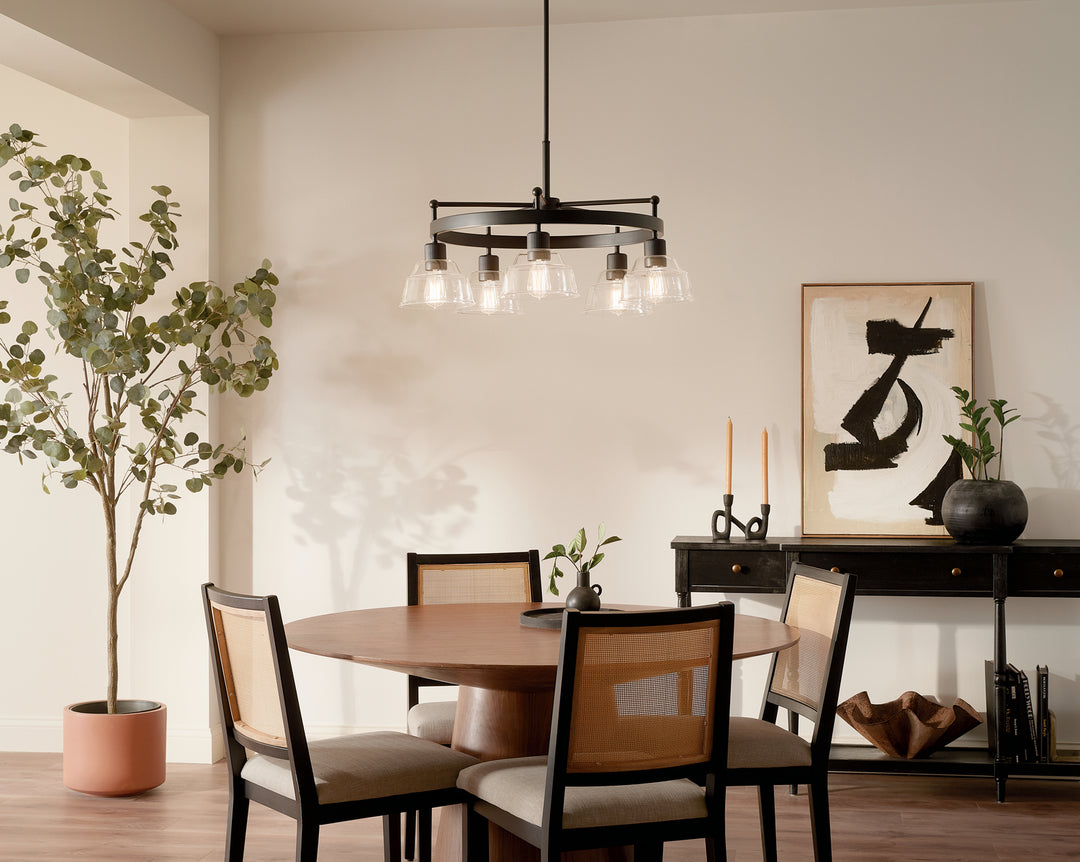 Kichler Canada - 52403BK - Five Light Chandelier - Eastmont - Black