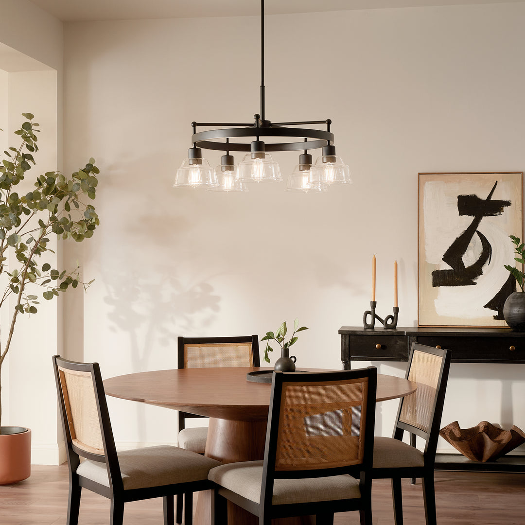 Kichler Canada - 52403BK - Five Light Chandelier - Eastmont - Black