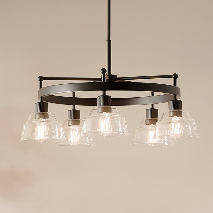 Kichler Canada - 52403BK - Five Light Chandelier - Eastmont - Black