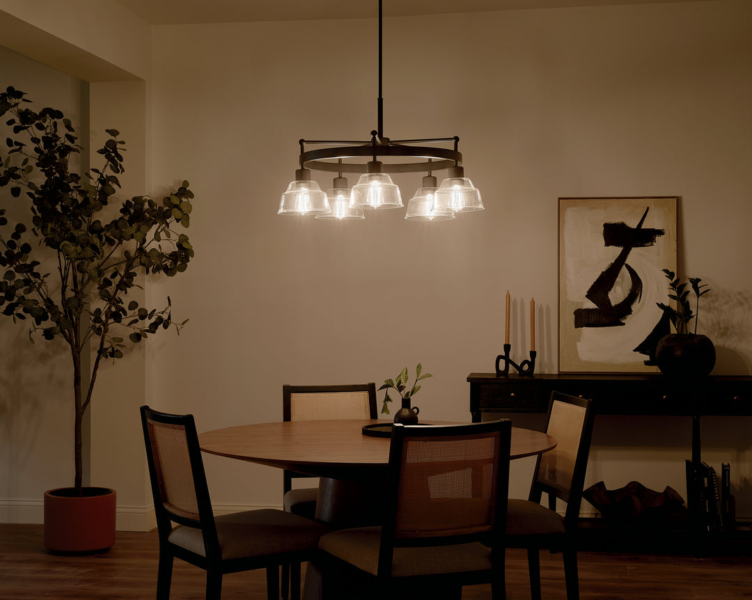 Kichler Canada - 52403BK - Five Light Chandelier - Eastmont - Black