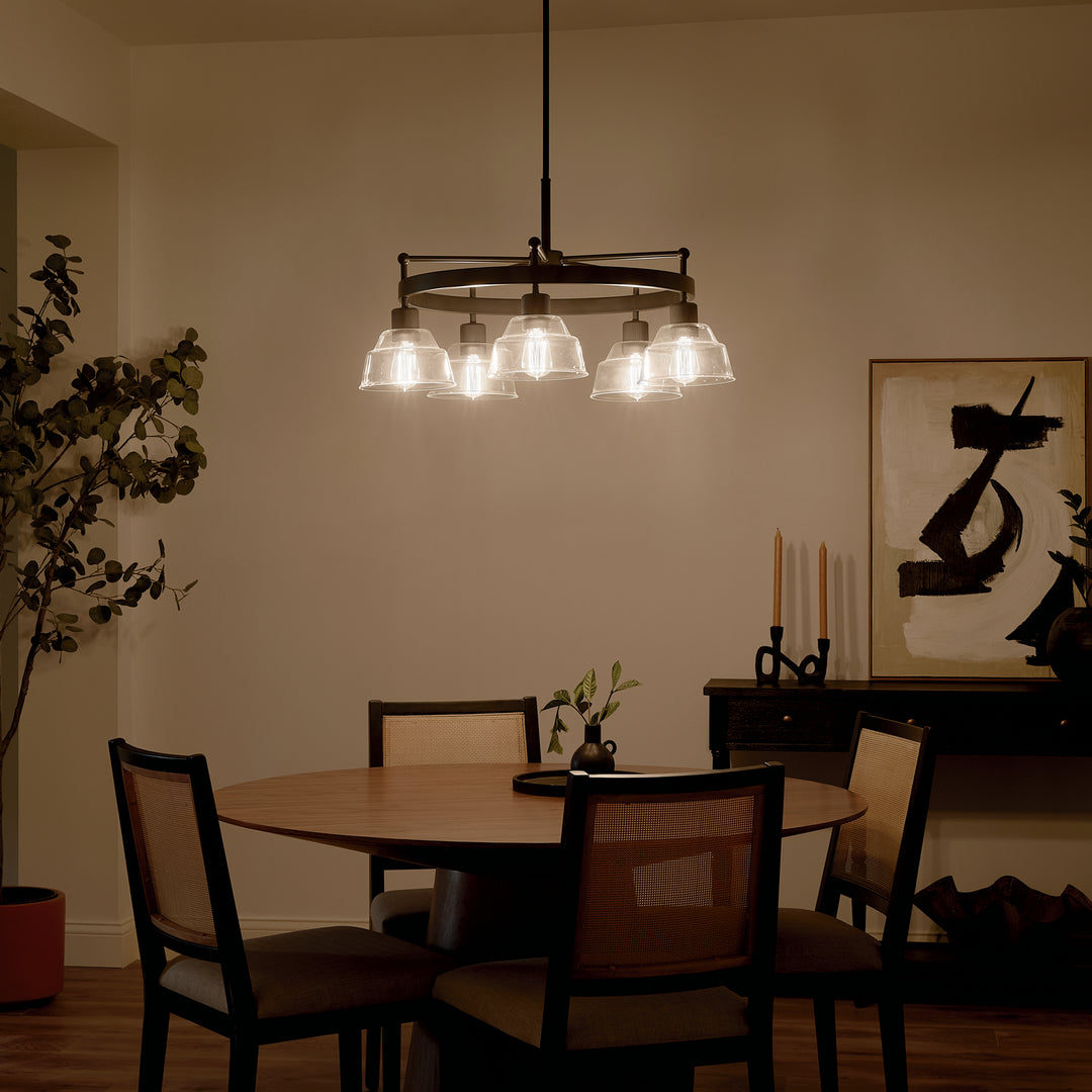Kichler Canada - 52403BK - Five Light Chandelier - Eastmont - Black