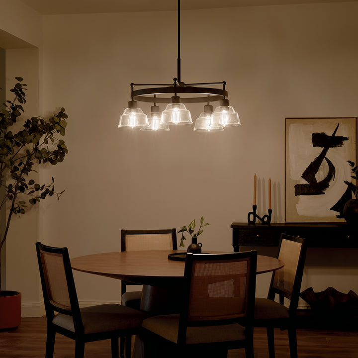 Kichler Canada - 52403BK - Five Light Chandelier - Eastmont - Black