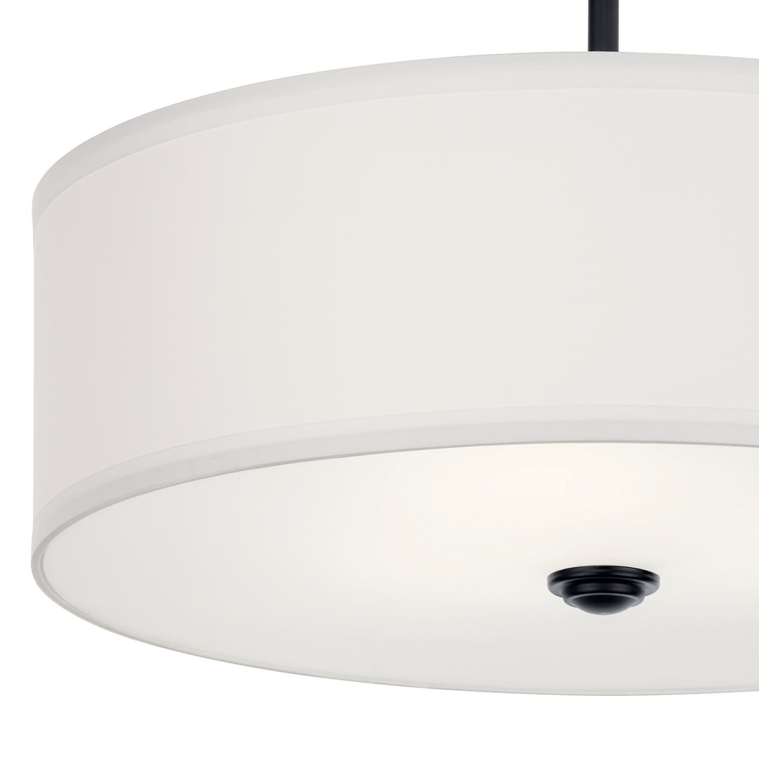 Kichler Canada - 43692BK - Three Light Semi Flush Mount - Shailene - Black