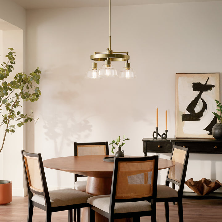 Kichler Canada - 52402BNB - Three Light Chandelier - Eastmont - Brushed Brass