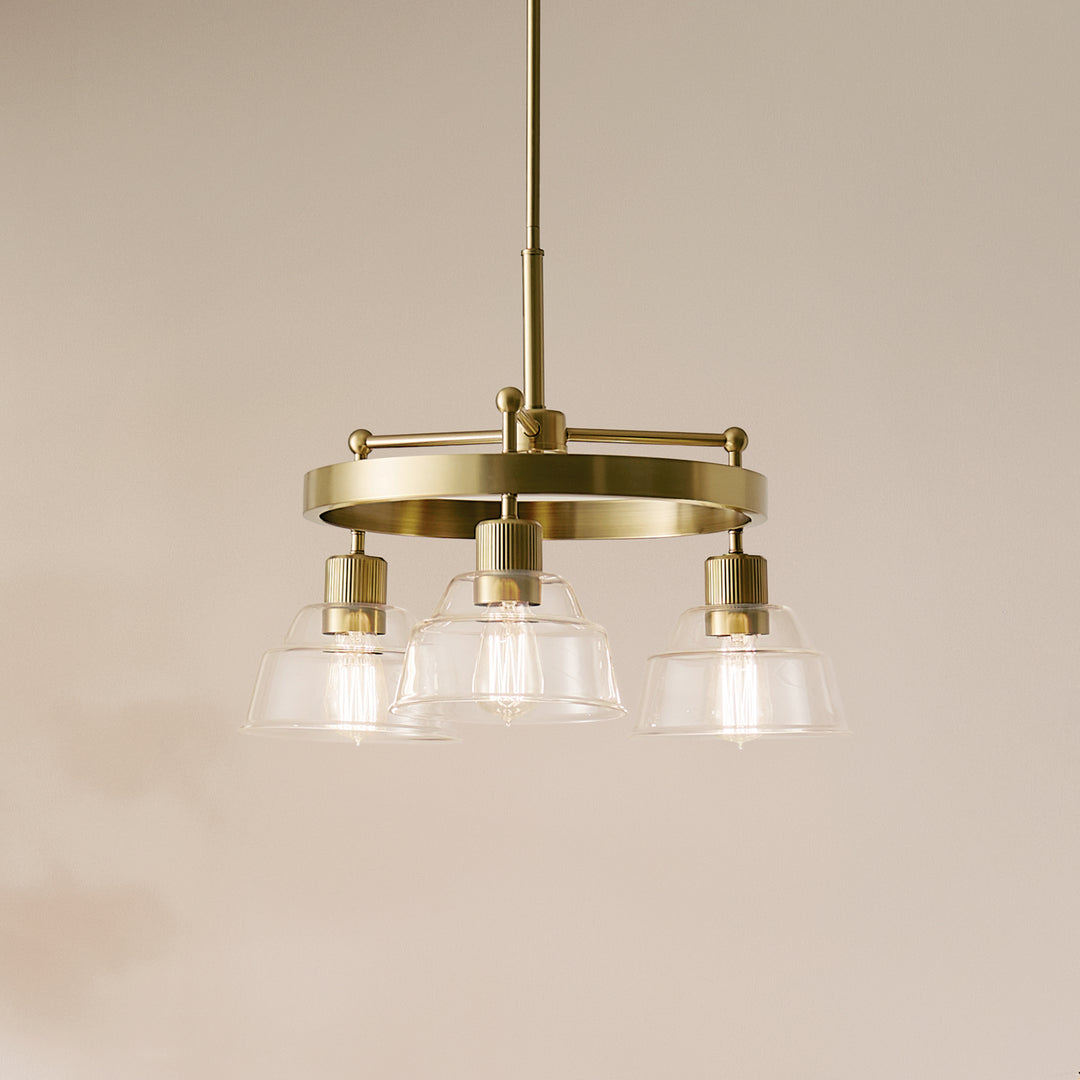 Kichler Canada - 52402BNB - Three Light Chandelier - Eastmont - Brushed Brass