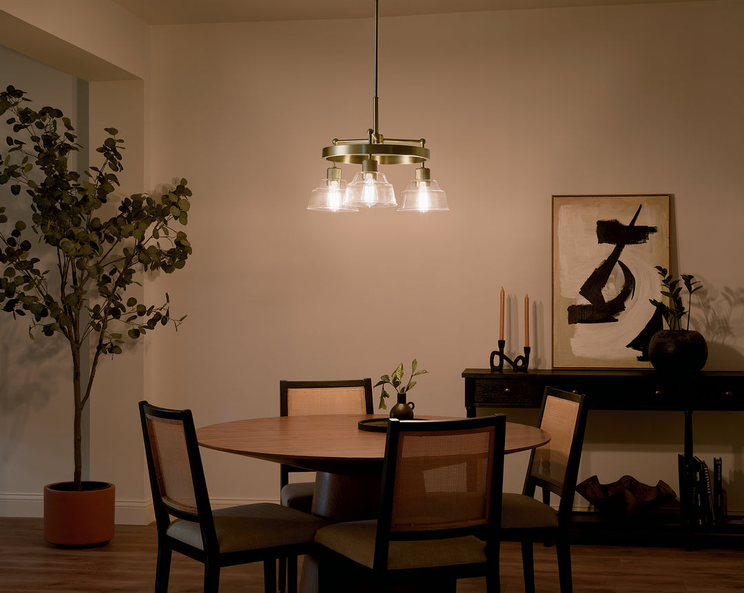 Kichler Canada - 52402BNB - Three Light Chandelier - Eastmont - Brushed Brass