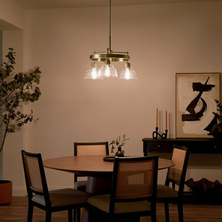 Kichler Canada - 52402BNB - Three Light Chandelier - Eastmont - Brushed Brass