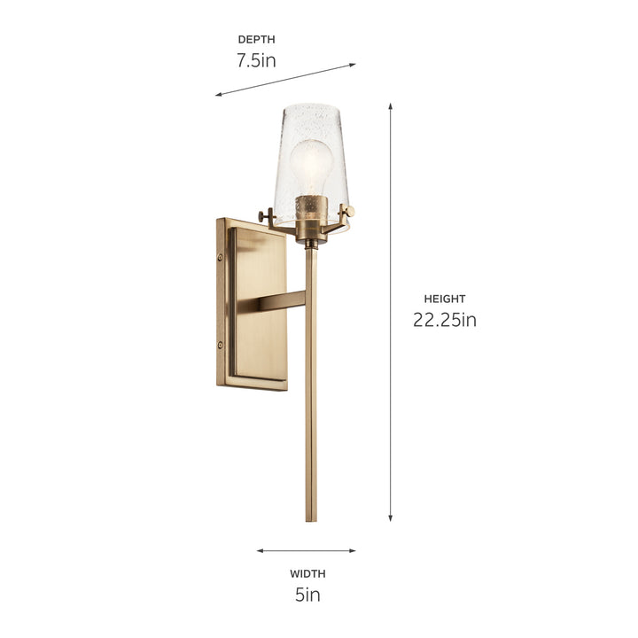 Kichler Canada - 45295CPZ - One Light Wall Sconce - Alton - Champagne Bronze