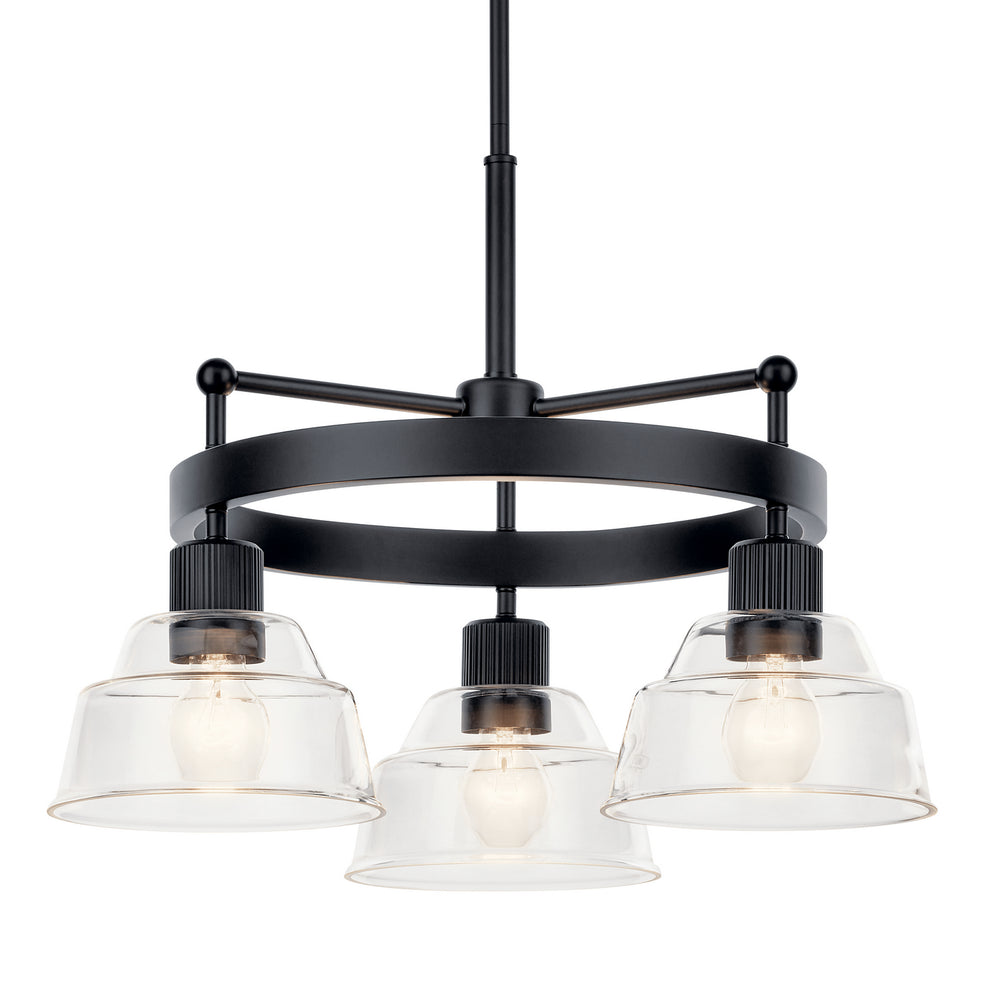 Kichler Canada - 52402BK - Three Light Chandelier - Eastmont - Black