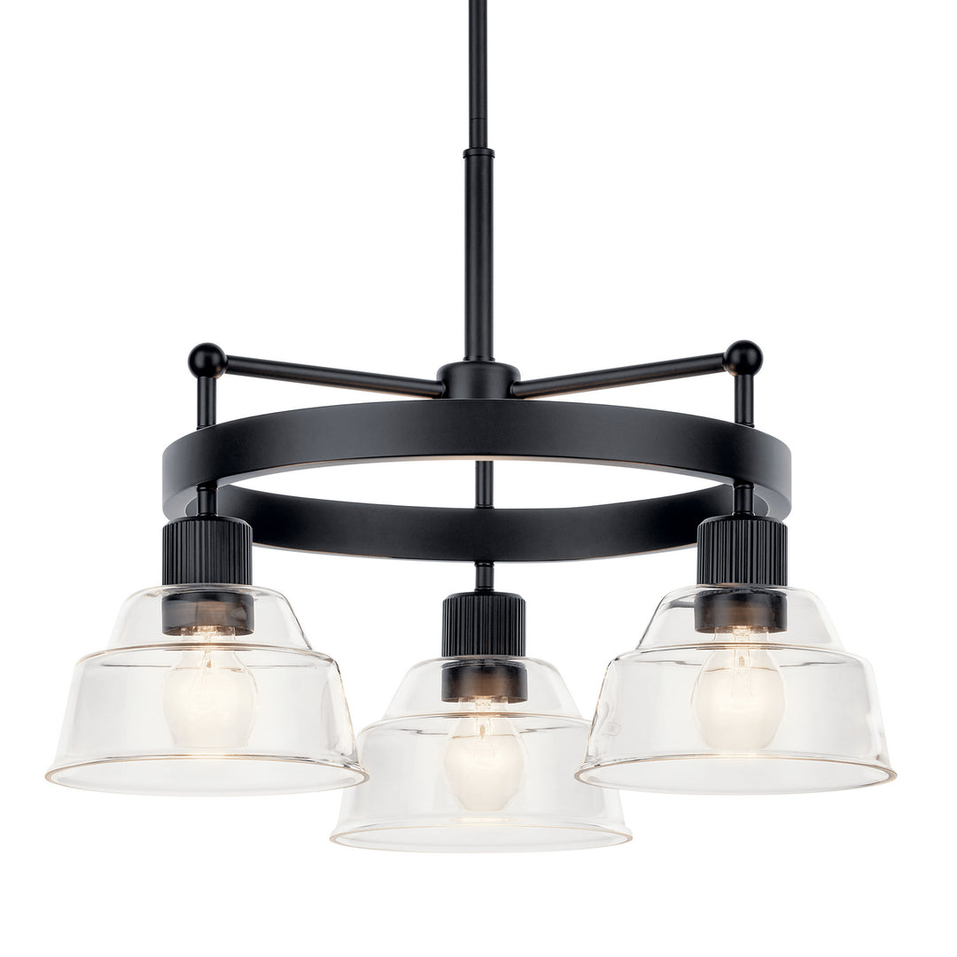 Kichler Canada - 52402BK - Three Light Chandelier - Eastmont - Black