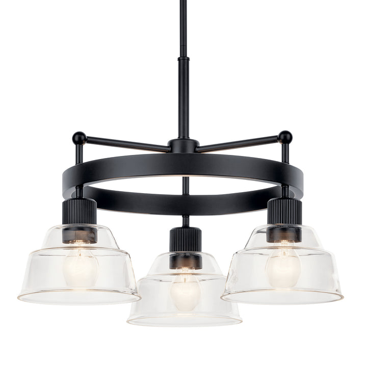 Kichler Canada - 52402BK - Three Light Chandelier - Eastmont - Black