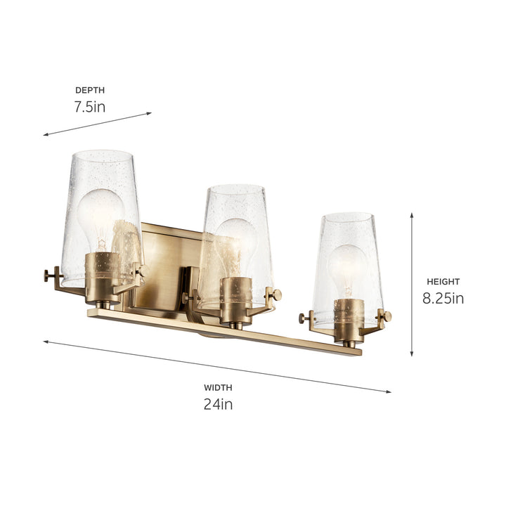 Kichler Canada - 45297CPZ - Three Light Bath - Alton - Champagne Bronze