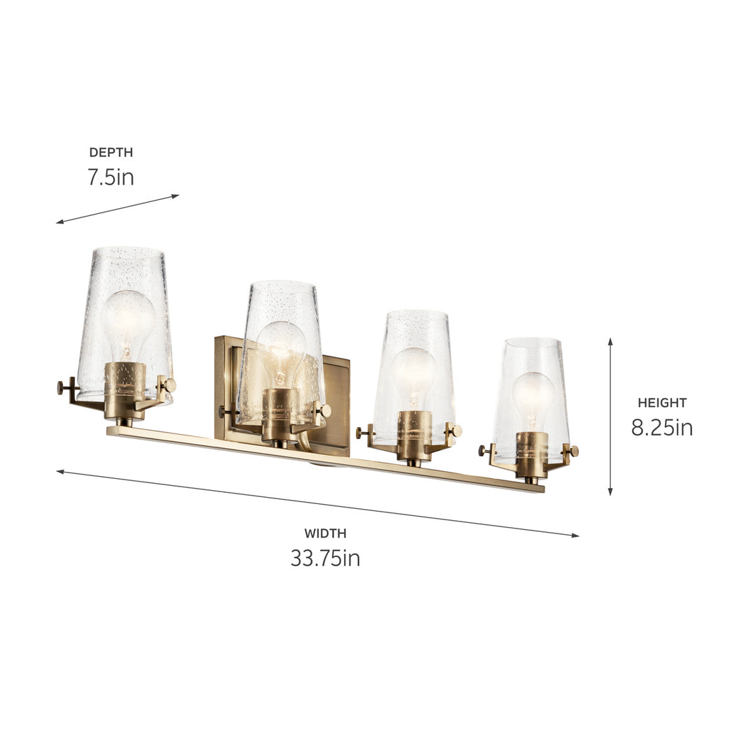 Kichler Canada - 45298CPZ - Four Light Bath - Alton - Champagne Bronze