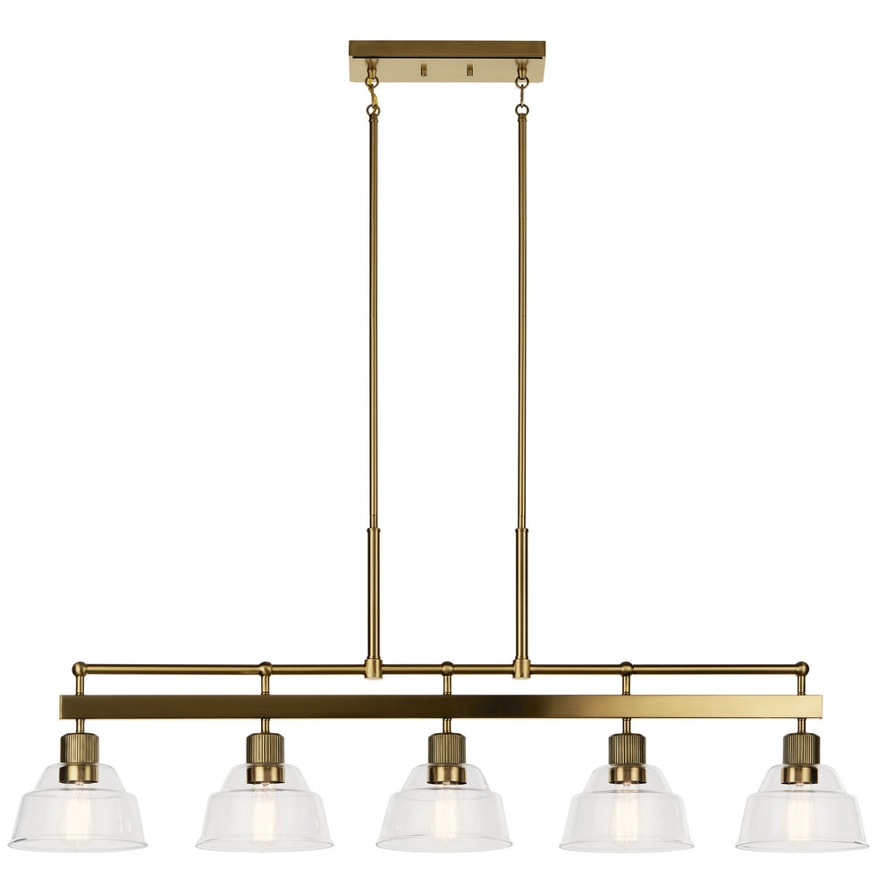 Kichler Canada - 52404BNB - Five Light Linear Chandelier - Eastmont - Brushed Brass