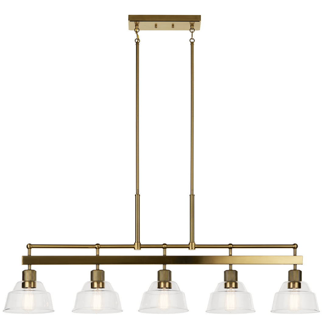 Kichler Canada - 52404BNB - Five Light Linear Chandelier - Eastmont - Brushed Brass