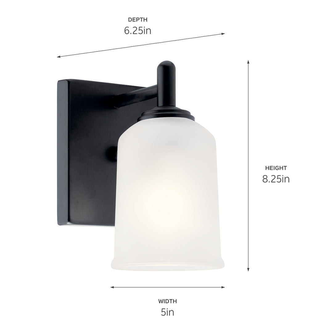 Kichler Canada - 45572BK - One Light Wall Sconce - Shailene - Black