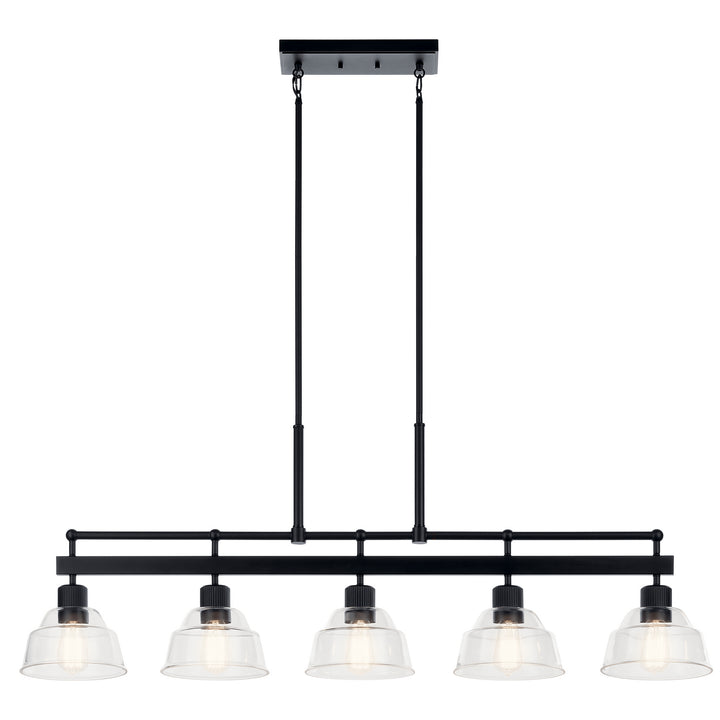 Kichler Canada - 52404BK - Five Light Linear Chandelier - Eastmont - Black