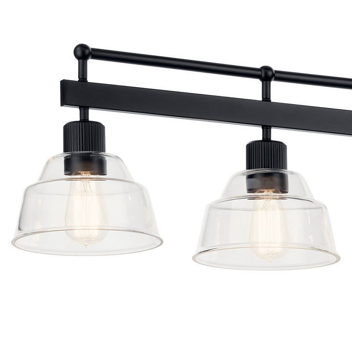 Kichler Canada - 52404BK - Five Light Linear Chandelier - Eastmont - Black