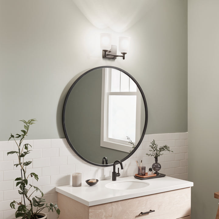 Kichler Canada - 45573BK - Two Light Bath - Shailene - Black
