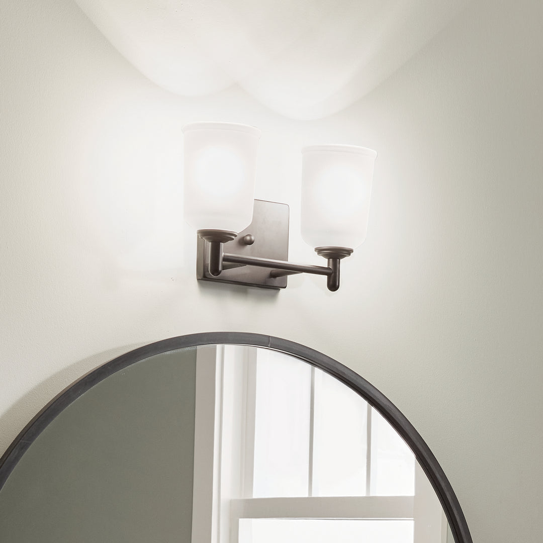 Kichler Canada - 45573BK - Two Light Bath - Shailene - Black