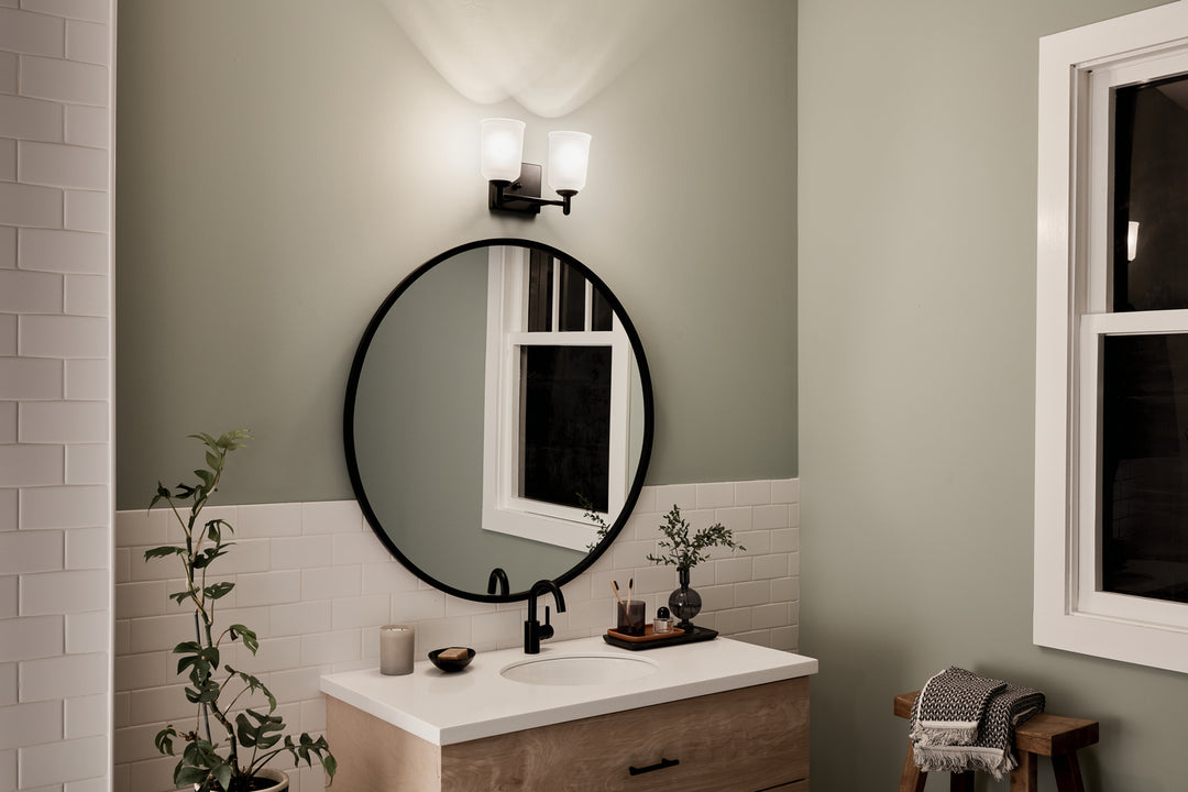 Kichler Canada - 45573BK - Two Light Bath - Shailene - Black