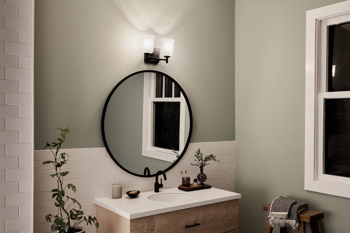 Kichler Canada - 45573BK - Two Light Bath - Shailene - Black