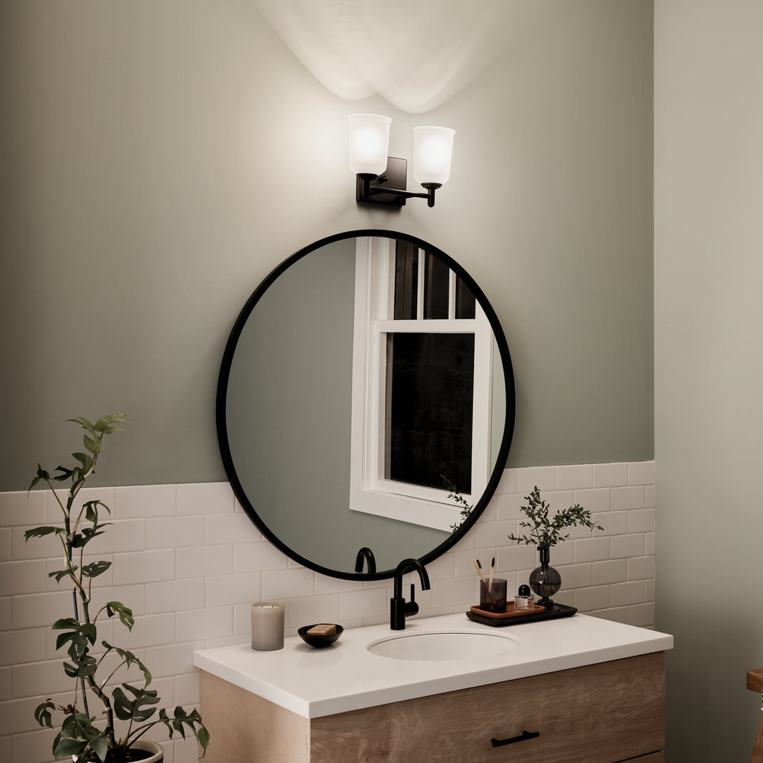 Kichler Canada - 45573BK - Two Light Bath - Shailene - Black