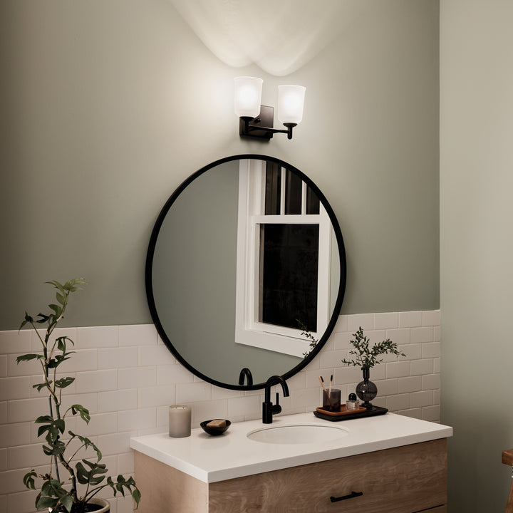 Kichler Canada - 45573BK - Two Light Bath - Shailene - Black
