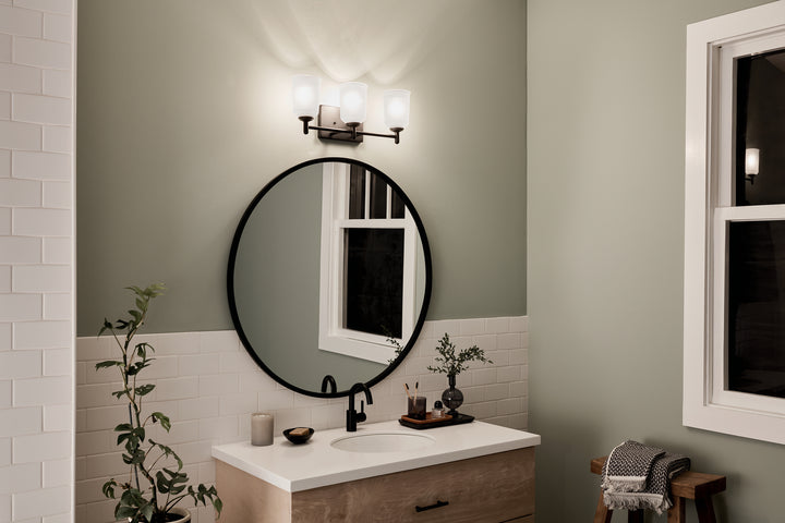 Kichler Canada - 45574BK - Three Light Bath - Shailene - Black