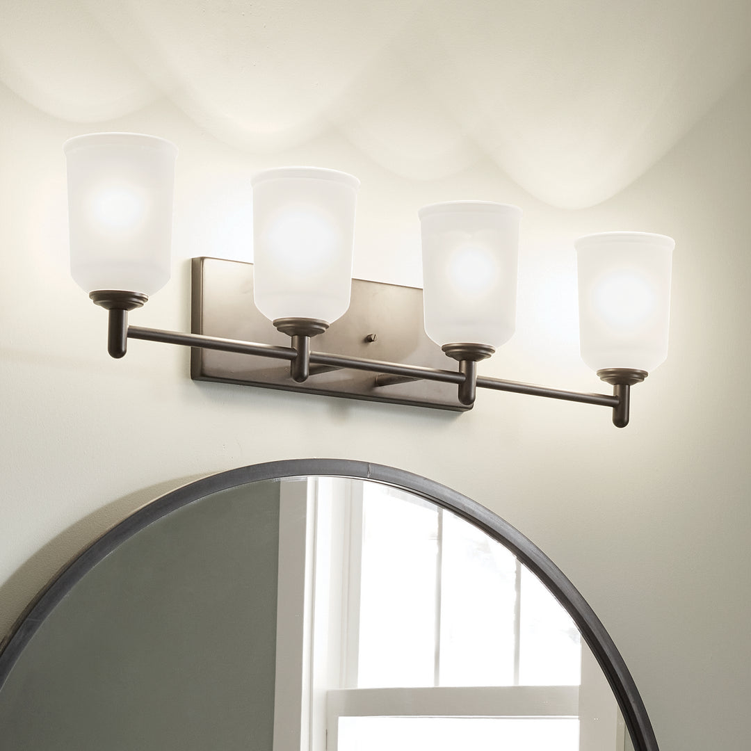 Kichler Canada - 45575BK - Four Light Bath - Shailene - Black