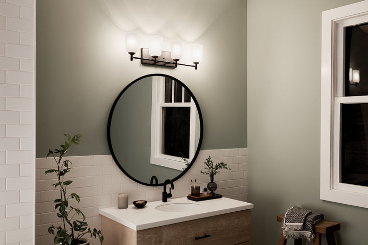 Kichler Canada - 45575BK - Four Light Bath - Shailene - Black