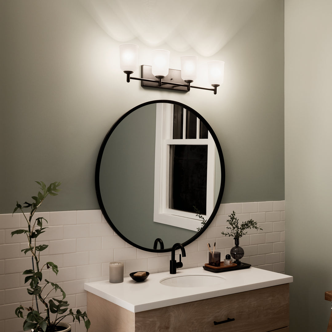 Kichler Canada - 45575BK - Four Light Bath - Shailene - Black