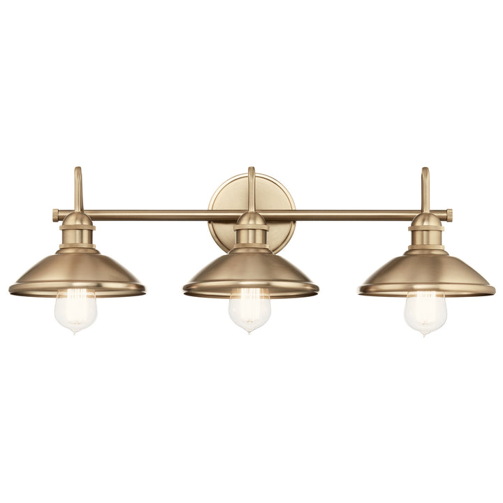 Kichler Canada - 45945CPZ - Three Light Bath - Clyde - Champagne Bronze