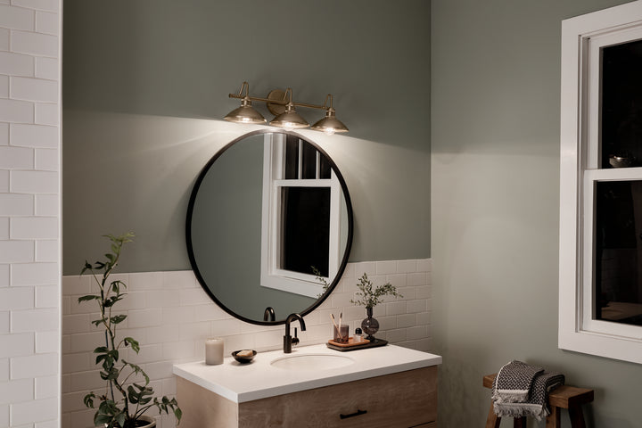 Kichler Canada - 45945CPZ - Three Light Bath - Clyde - Champagne Bronze