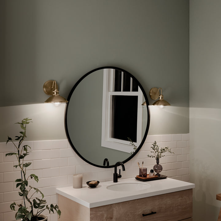 Kichler Canada - 45943CPZ - One Light Wall Sconce - Clyde - Champagne Bronze