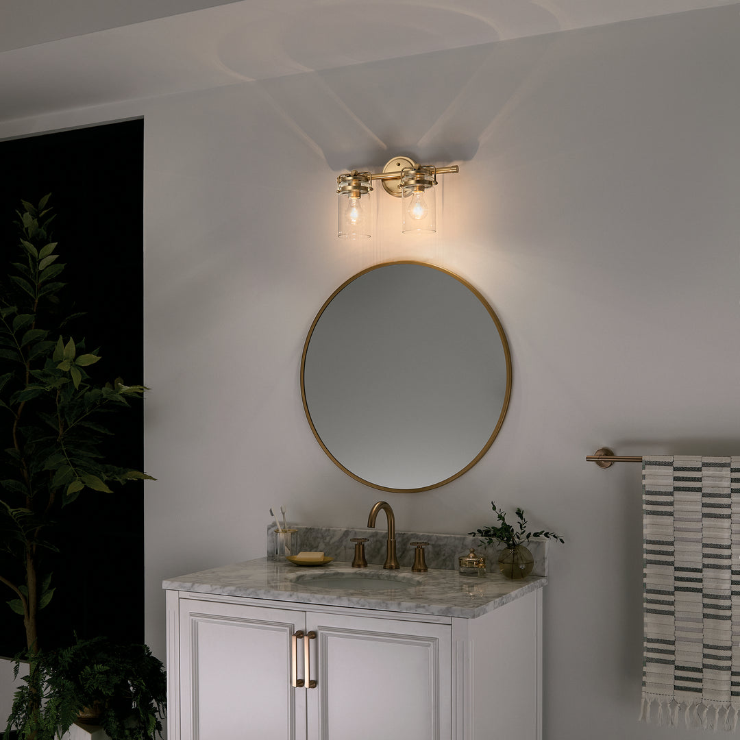 Kichler Canada - 45688CPZ - Two Light Bath - Brinley - Champagne Bronze